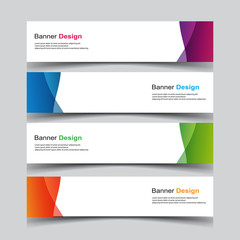 Wall Mural - Vector Abstract design banner web template