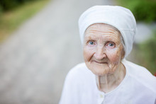 Smiling Senior Woman Outdoors