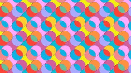 Poster - seamless pattern with circles