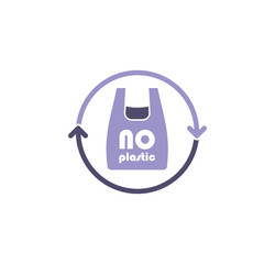 Poster - Plastic related icon on background for graphic and web design. Simple illustration. Internet concept symbol for website button or mobile app.