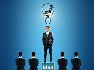 Aufkleber - Idea and leadership concept