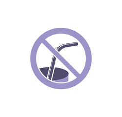 Poster - Plastic related icon on background for graphic and web design. Simple illustration. Internet concept symbol for website button or mobile app.