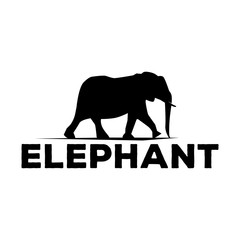 Wall Mural - elephant logo concept silhouette vector