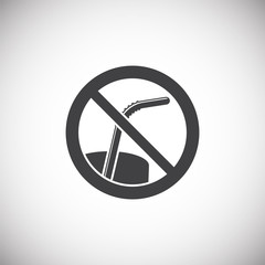 Poster - Plastic related icon on background for graphic and web design. Simple illustration. Internet concept symbol for website button or mobile app.
