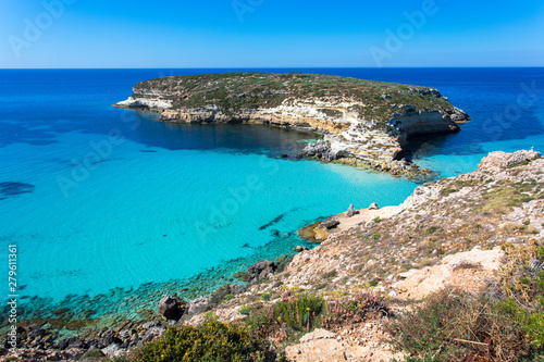 Lampedusa Island Sicily Rabbit Beach And Rabbit Island