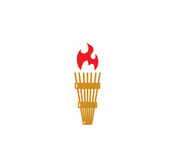 Fototapete - Torch icon on background for graphic and web design. Simple illustration. Internet concept symbol for website button or mobile app.