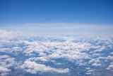 Fototapeta  - Beautiful sky from the window view on airplane
