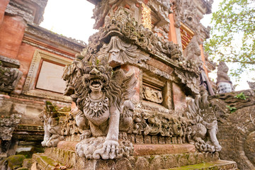 Wall Mural - Architecture, traveling and religion. Hindu temple in Bali, Indonesia.