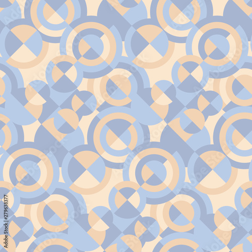 Abstract geometric shapes seamless pattern
