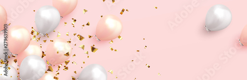 Dekoracja na wymiar  swiateczne-tlo-z-balonami-z-helem-swietuj-urodziny-plakat-baner-szczesliwej-rocznicy