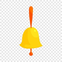 Poster - Ringing bell icon in cartoon style isolated on background for any web design