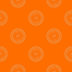Poster - Tourist compass pattern vector orange for any web design best