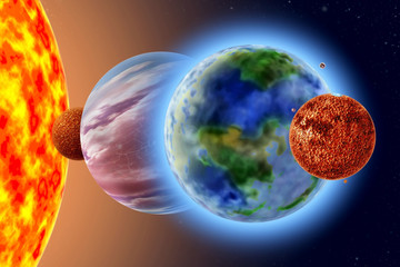 Wall Mural - Mars - a quarter solar system planet