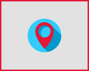 Poster - Map icons. Marker pointer. Pin location vector icon. GPS navigation symbol.