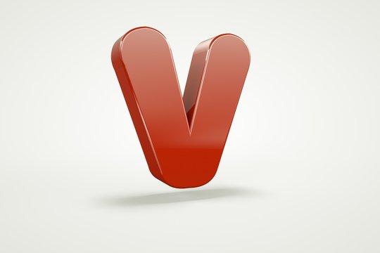 3d letter collection.letter V