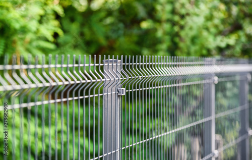 Photographie grating wire industrial fence panels, pvc metal fence panel