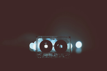 Audio cassette for music nostalgia play vintage