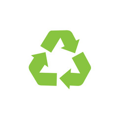 Aufkleber - Recycle icon template color editable. Recycle symbol vector sign isolated on white background. Simple logo vector illustration for graphic and web design.
