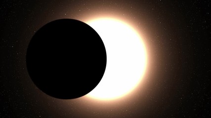 Wall Mural - 4k solar eclipse