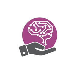 Poster - Artificial Intelligence Ai related icon on background for graphic and web design. Simple illustration. Internet concept symbol for website button or mobile app.