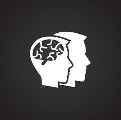 Poster - Artificial Intelligence Ai related icon on background for graphic and web design. Simple illustration. Internet concept symbol for website button or mobile app.
