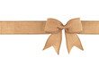 © Galyana - Burlap ribbon bow isolated on white background