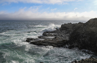 High surf and crashing waves at Sea Ranch, N. California