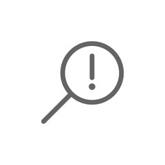 Poster - Information search icon. Element of simple icon