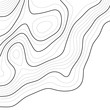Topographic map contour background. Line topographic map contour background. Art design contour background. Grid map. Vector illustration.