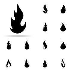 Poster - fire, flame icon. Universal set of fire for website design and development, app development