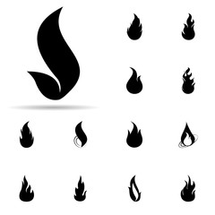 Poster - fire, flame icon. Universal set of fire for website design and development, app development