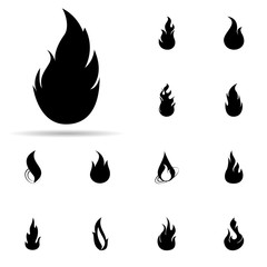 Poster - fire, flame icon. Universal set of fire for website design and development, app development