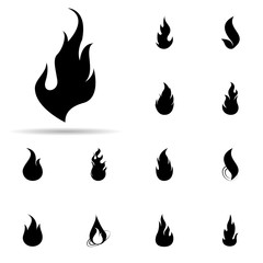 Poster - fire, flame icon. Universal set of fire for website design and development, app development