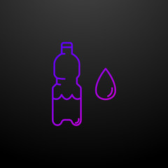 Poster - Bottle of water nolan icon. Elements of food and drink set. Simple icon for websites, web design, mobile app, info graphics