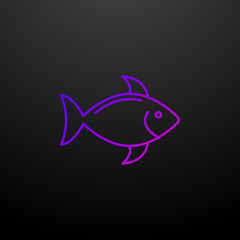 Poster - A fish nolan icon. Elements of food and drink set. Simple icon for websites, web design, mobile app, info graphics