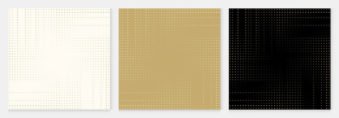 Wall Mural - Background dot pattern abstract halftone geometric premium design gold color vector.