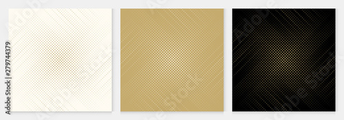 Background dot pattern abstract halftone geometric premium design gold color ...