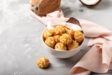 coconut cookies on the marble table