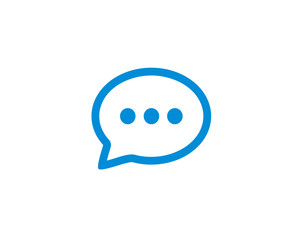 Poster - chat bubble message icon vector