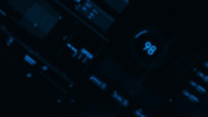 Poster - futuristic user interface hud gui digital text number element for cyber technology concept with shal