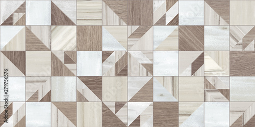 Naklejka na szybę Digital tiles design,Ceramic kitchen, washroom tiles, wallpapers & backgrounds with rustic, wood & marble textures