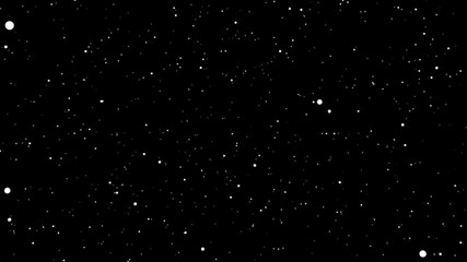 Wall Mural - Infinite star field constellation flying into dark starry void of space.