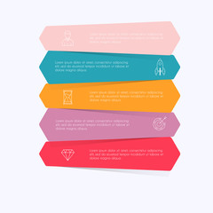 Wall Mural - vector info graphics for your business presentations. can be used for website layout, numbered banne