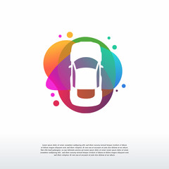 Wall Mural - colorful automotive logo vector, car logo designs template, design concept, logo, logotype element f