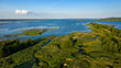 Islands on the Dnieper Ukraine-delineated dronphoto 2019 Year