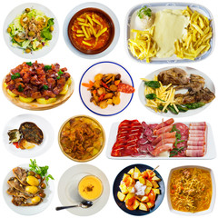 Collection of Spanish meals