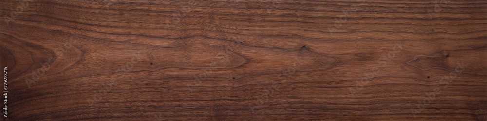 Walnut wood texture. Super long walnut planks texture background.Texture element	 - obrazy, fototapety, plakaty 
