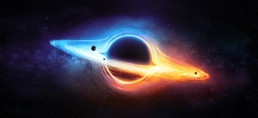 Wall Mural - black hole in milky way