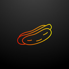 Aufkleber - Hot dog nolan icon. Elements of fast food set. Simple icon for websites, web design, mobile app, info graphics