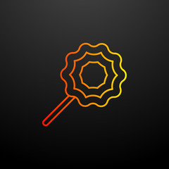Poster - Lollipop nolan icon. Elements of fast food set. Simple icon for websites, web design, mobile app, info graphics